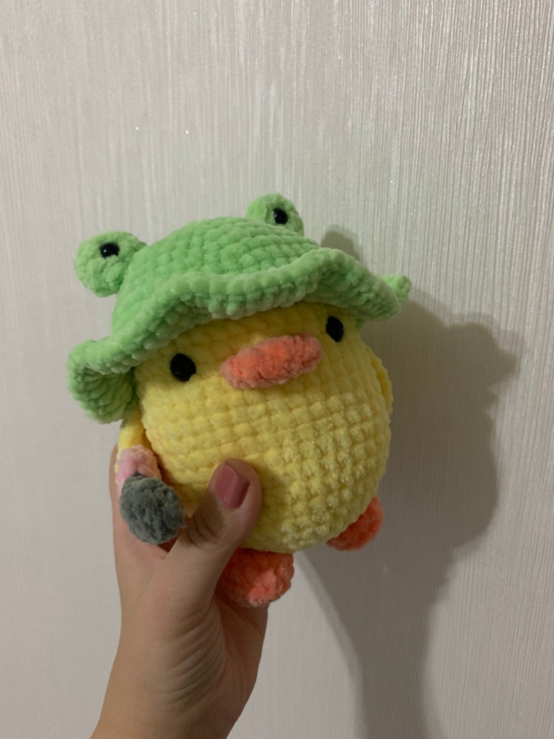 Crochet Duck With Knife Crochet Chick With Knife Cute Etsy