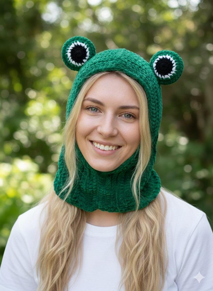Frog balaclava - Etsy 日本