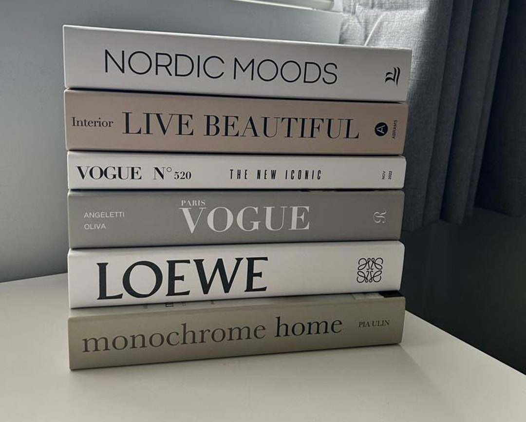 Decorative Books for Display Fashion Inspired Cardboard Etsy UK