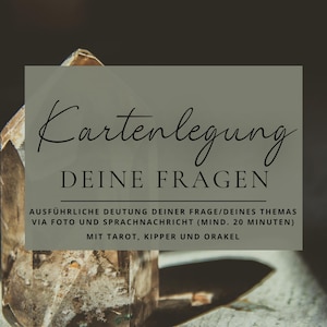 Kartenlegung | Tarotreading | Tarot & Orakel | Deine Frage | Orakel