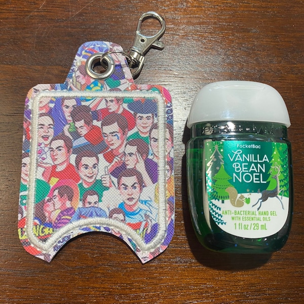 Sheldon Big Bang Theory, Cartoon, Funny Hand Sanitizer Keychain