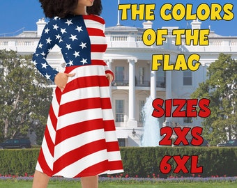 Fourth of July Dress With Pockets, USA Flag American Princess July 4th Outfit, Conservative Woman Red White and Blue Stars & Stripes Frock - Etsy Fourth of July Dress With Pockets, USA Flag American Princess July 4th Outfit, Conservative Woman Red White and Blue Stars & Stripes Frock - Etsy