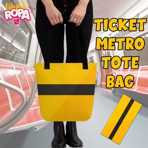 Bolsa de tela inspirada en el Ticket de la C.A. Metro de Caracas / Caracas / Venezuela