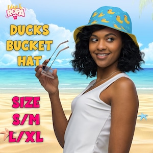 Reversible duck bucket hat / fisherman / breathable / hat for summer / beach / sun / sun protection / cool