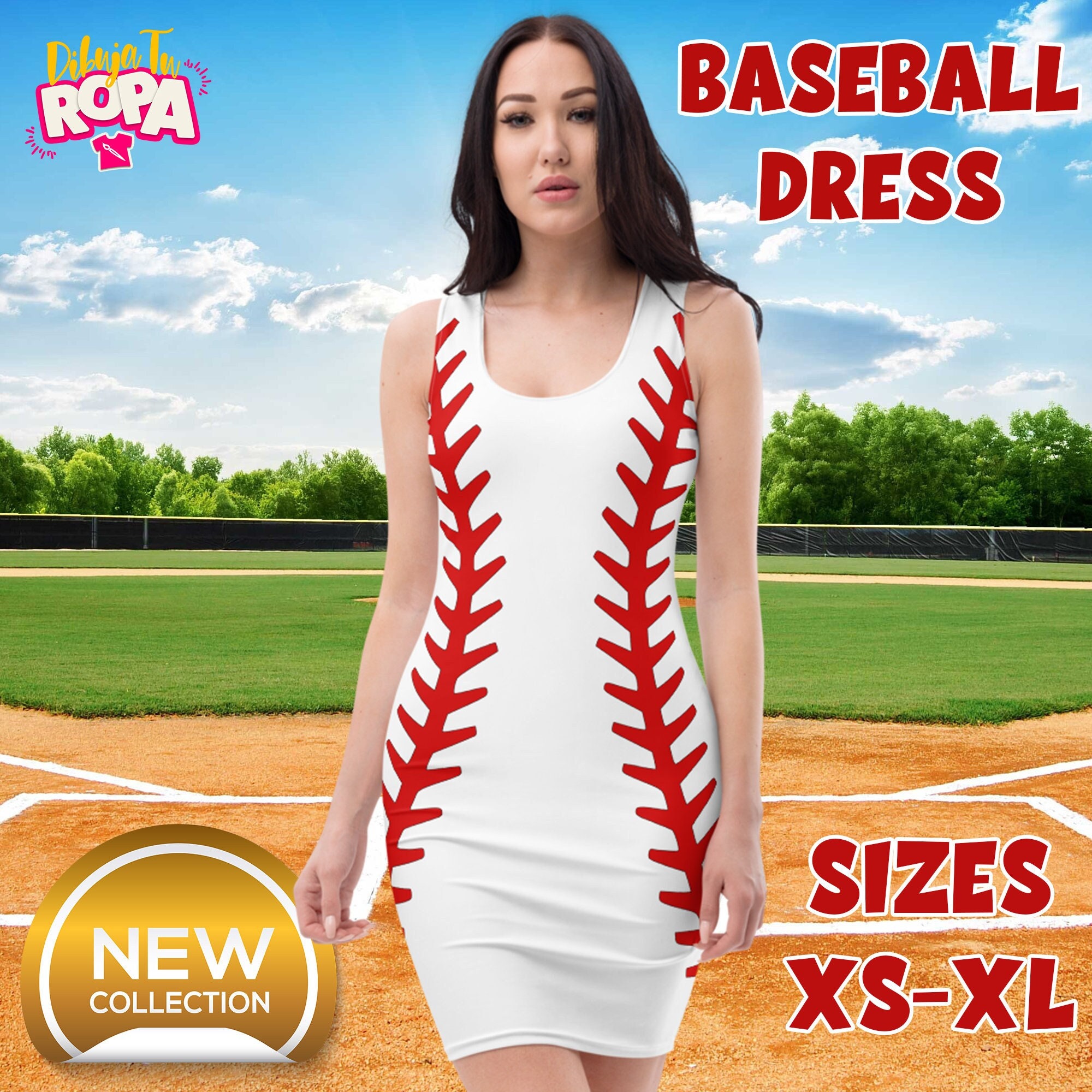 Baseball Dresses for Women - Etsy Baseball Dresses for Women - Etsy