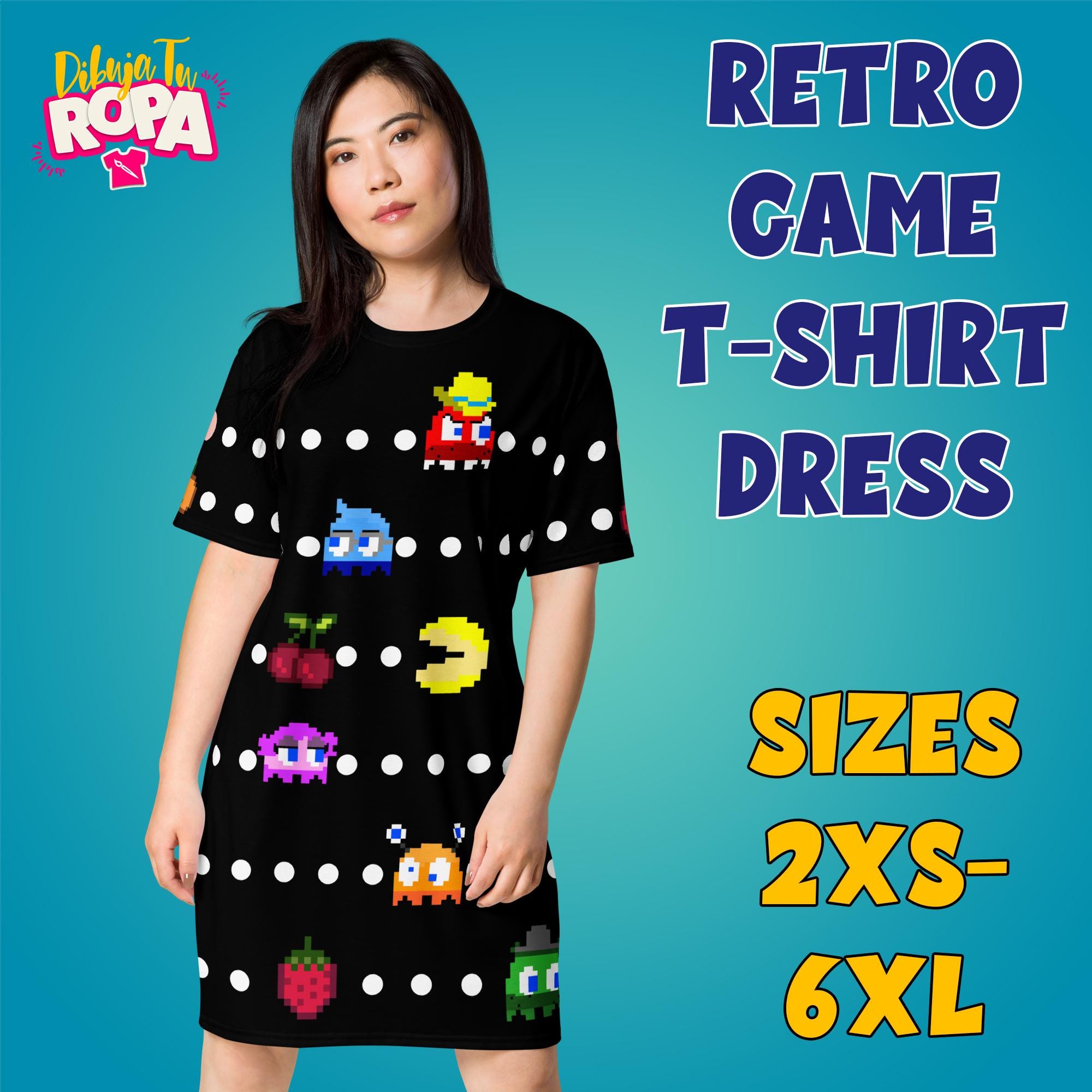 open lace back dress Madam PAC-MAN™ | Retro Videogame Suit For Women main image 1