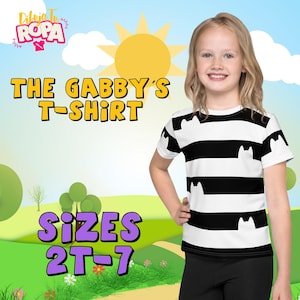 Gabby’s Dollhouse Kids T-Shirt | Birthday Girl Outfit | Gabby Cat Shirt | Toddler Cosplay Tee | Sizes 2T - 7