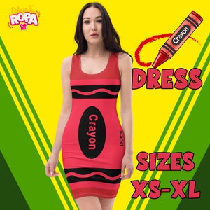 Crayon Costume Dress - Etsy