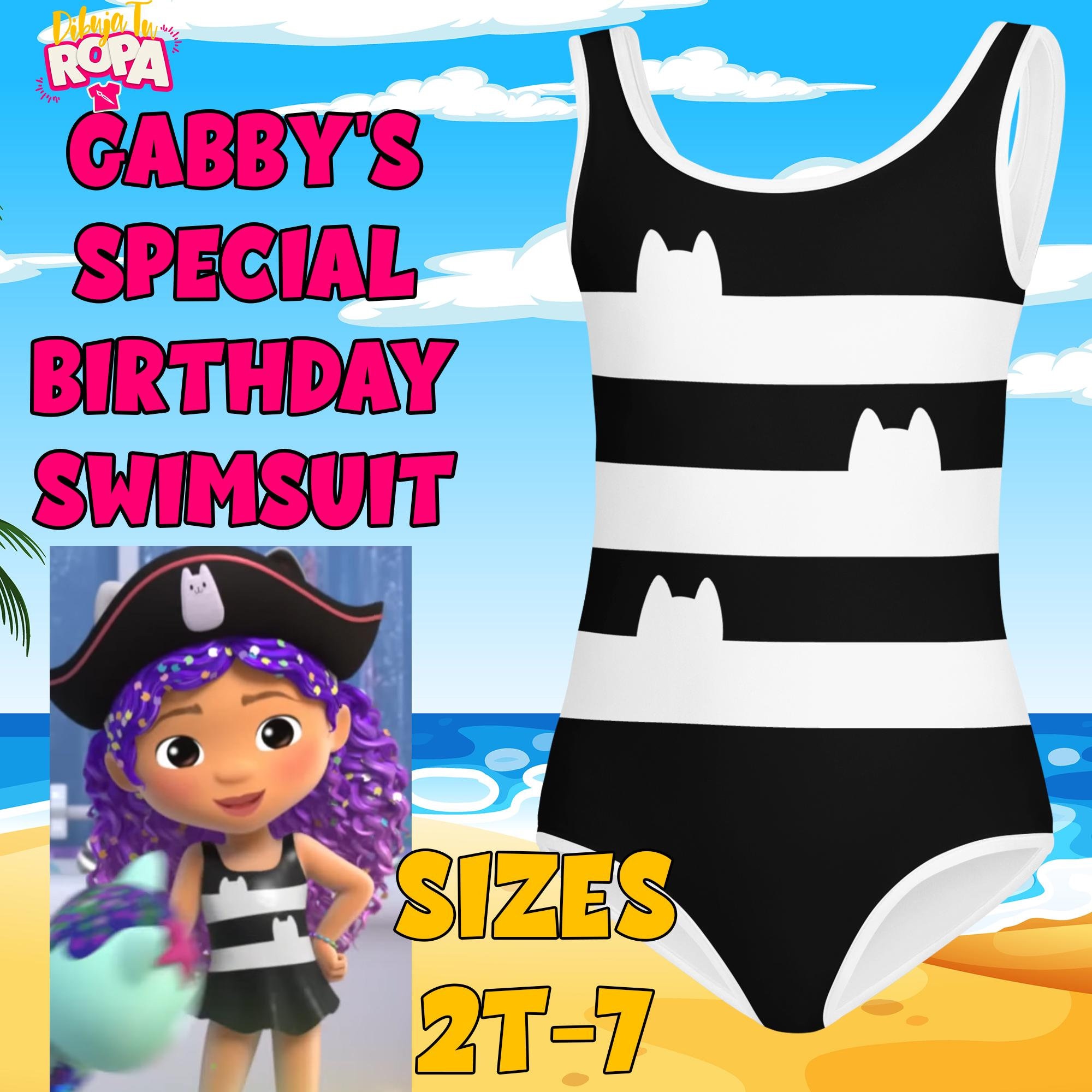 Costume Intero Bambina Gabby Dollhouse | Costume Da Bagno Per Piscina E Spiaggia | Licenza Ufficiale | Elastico E Comodo - Foto 4