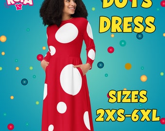 Midi Dress / Polka Dot Obsession / Sizes 2XS to 6XL / Ask us about other combinations!