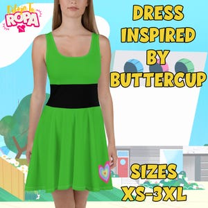 Costume inspired by ‘Buttercup’ from the Powerpuff Girls / Cartoon / Cosplay