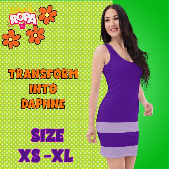 Daphne Dress | Women's Fitted Dress Inspired by Daphne Blake | Scooby-doo  Costume | Retro Mystery Machine Style - Etsy New Zealand