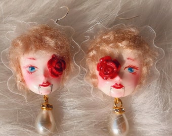 Barbie Foll Arm Earrings Etsy UK
