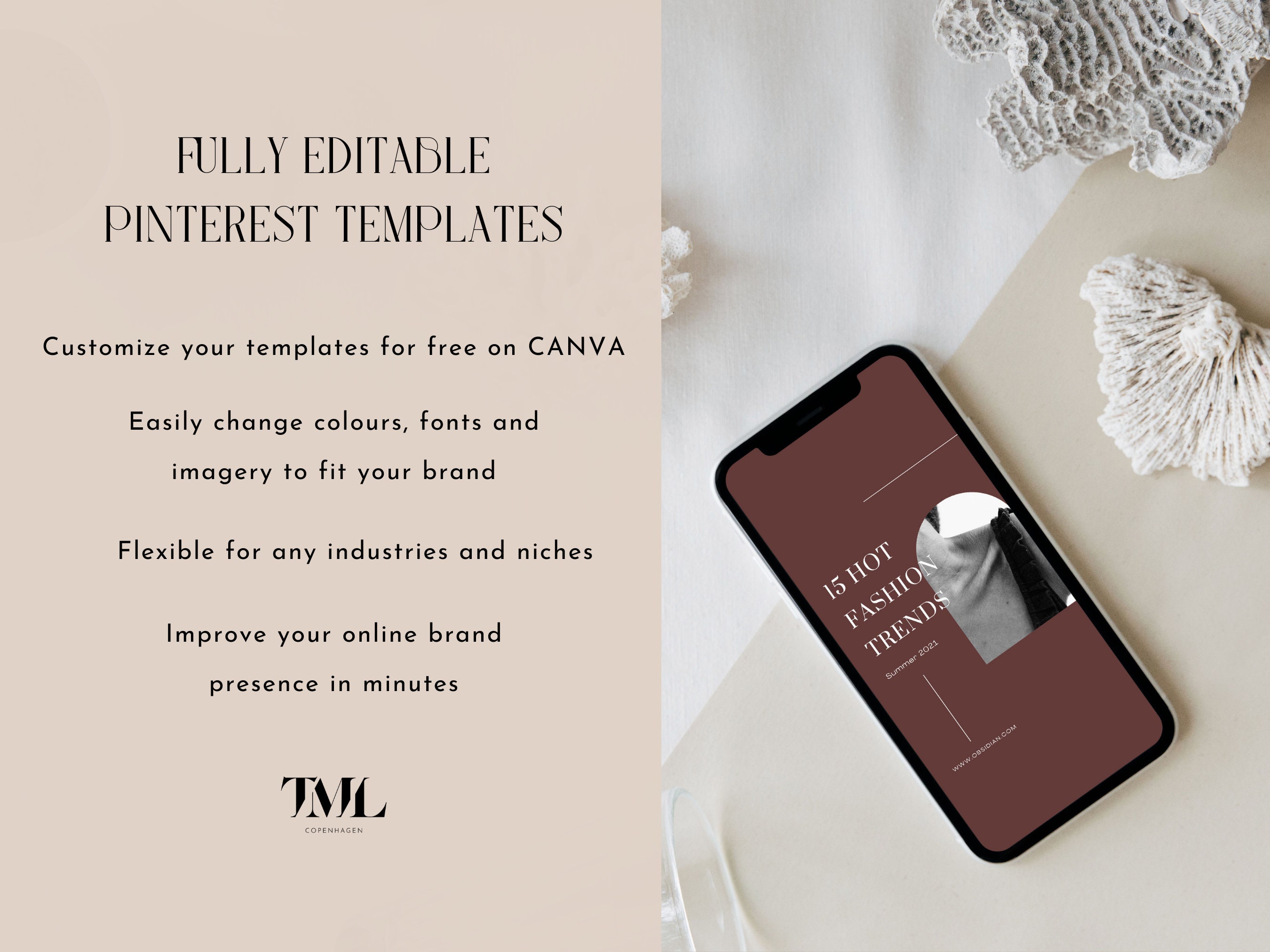 Pinterest Template Blogger Templates Pinterest Marketing - Etsy
