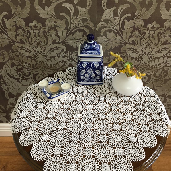 Crochet Table Cover Etsy