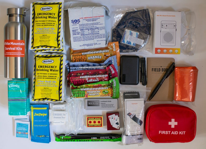 72 Hour Urban Survival Box Long Shelf Life Food/water, Water