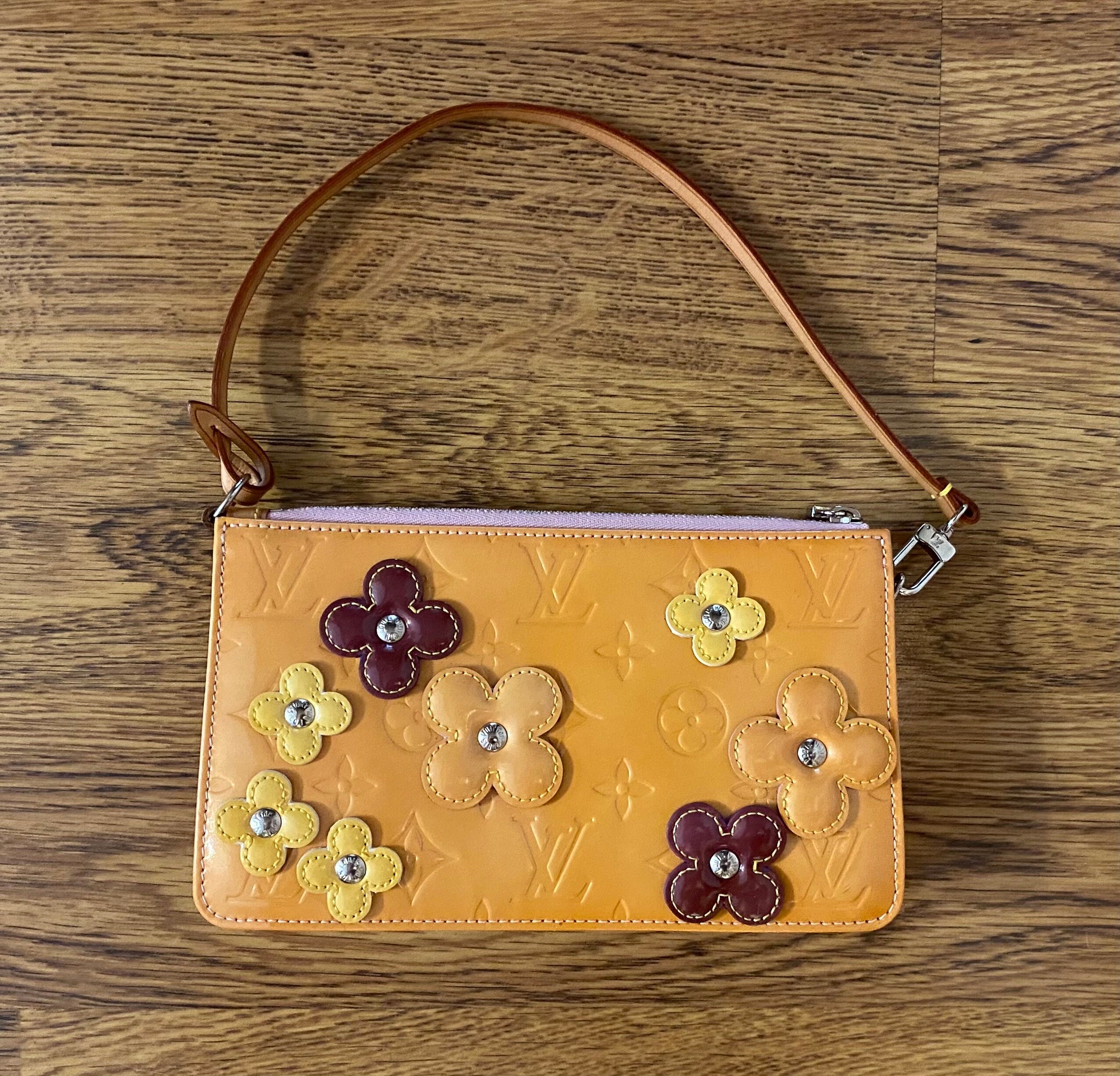 Louis Vuitton Vernis Mini Bag Orange Handbag Pochette