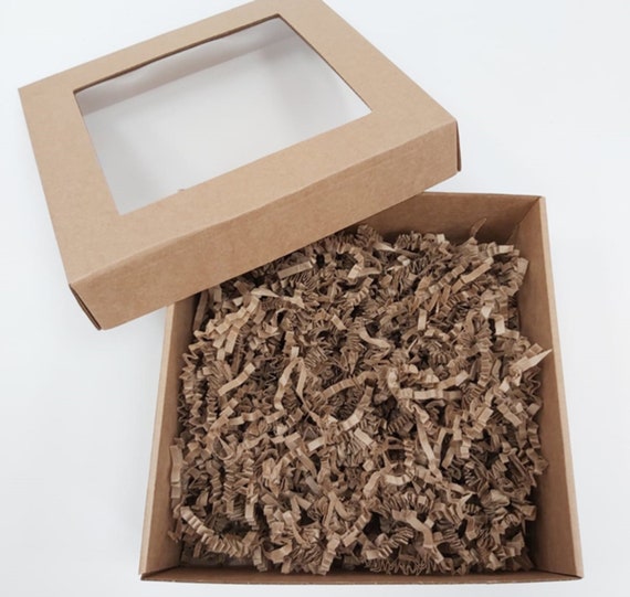 1KG YELLOW CRINKLE CUT /ZIGZAG Shredded Paper gift Hamper Filler gift box 