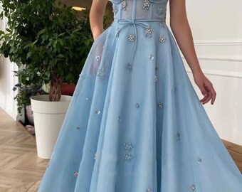 light blue ball dresses