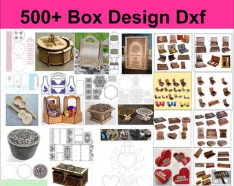 500+ Box Design Dxf