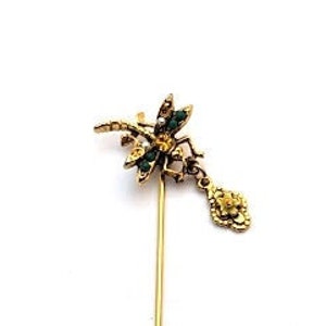 Vintage Libelle Stick Pin, Vintage Schmuck
