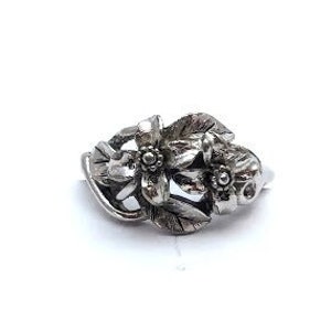 Vintage Art Nouveau Flower Ring, Vintage Jewelry