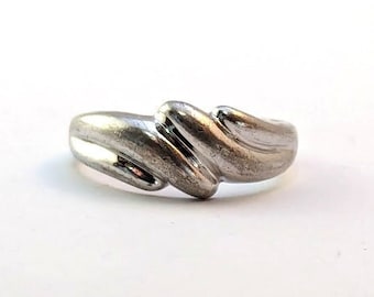 Vintage Sterling Silver Modernist Ring, Vintage Jewelry