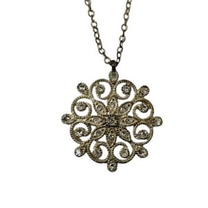 Art Nouveau Pendant Necklace, Vintage Jewelry