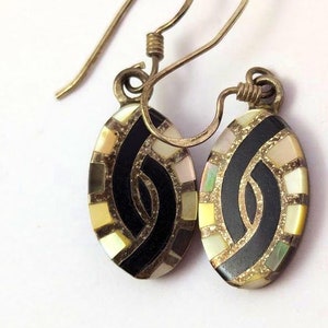 Vintage MCM Earrings in Sterling Silver, Vintage Jewelry
