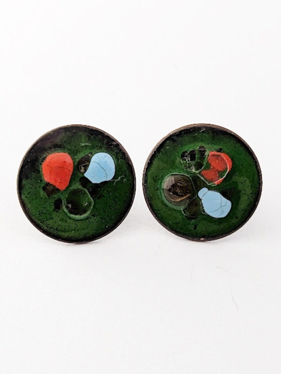 Boucles d'oreille au style Années 1920 Avril par Alfons Mucha