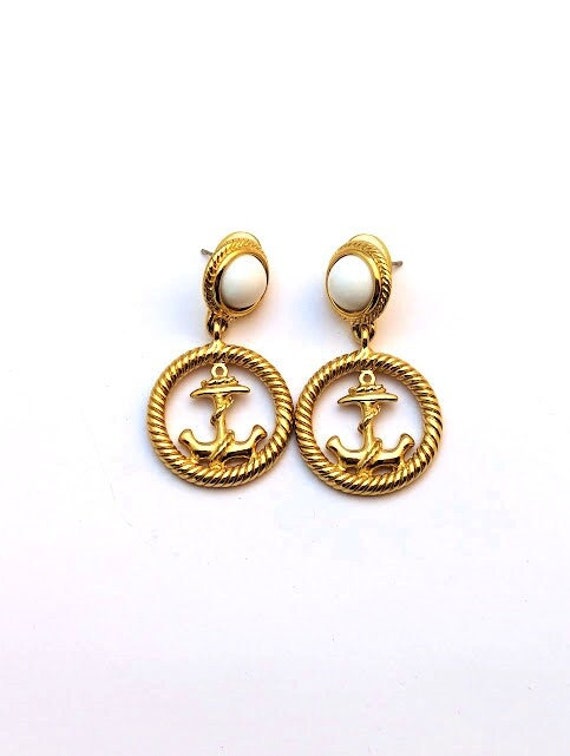 Vintage Nautical Earrings - image 1