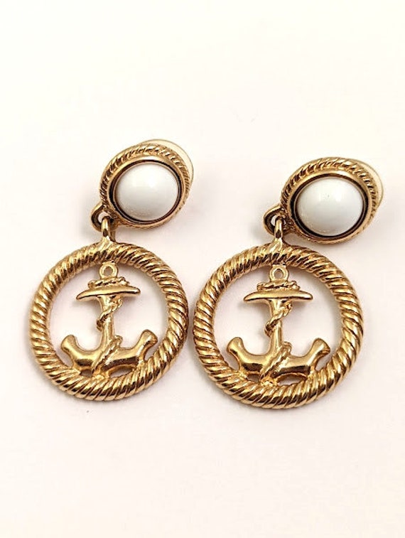 Vintage Nautical Earrings - image 2