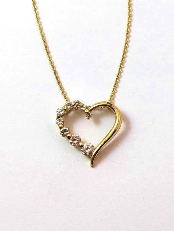 Sterling Silver Heart Necklace - image 1