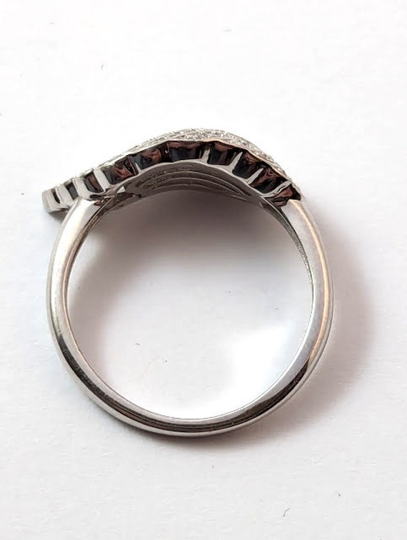 Vintage Sterling Silver Wing Ring - image 2