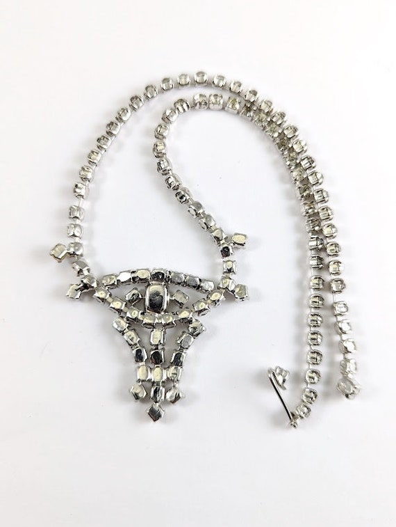 Vintage 1950's Rhinestone Necklace - image 3
