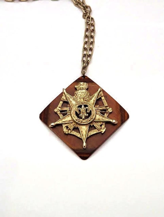 Vintage Fleur-de-Lis Boho Necklace