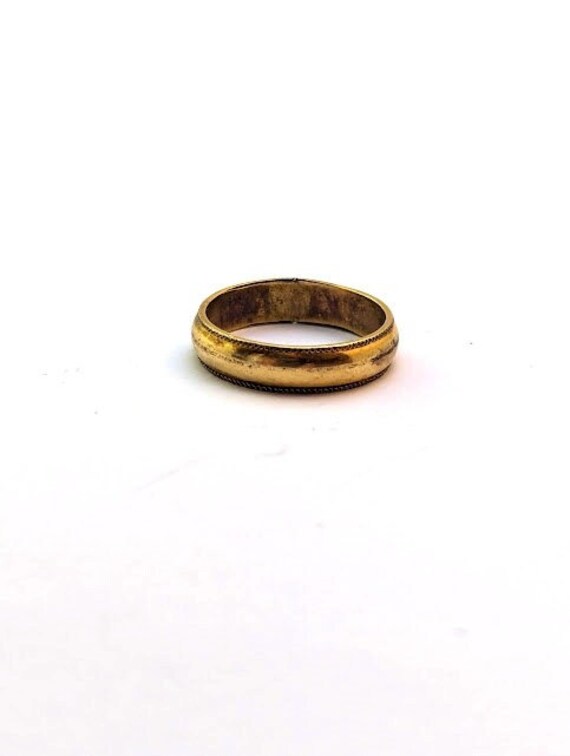 Vintage Gold Filled Wedding Band, Vintage Ring - image 1