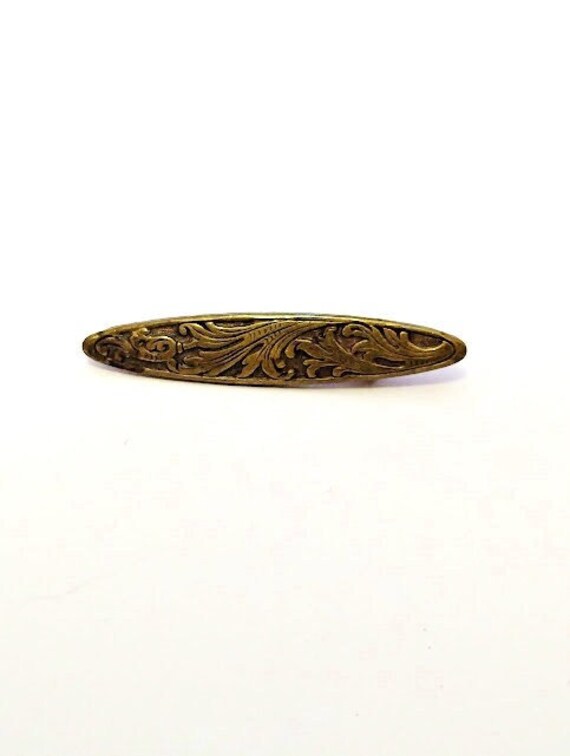 Art Nouveau Brass Pin - image 1