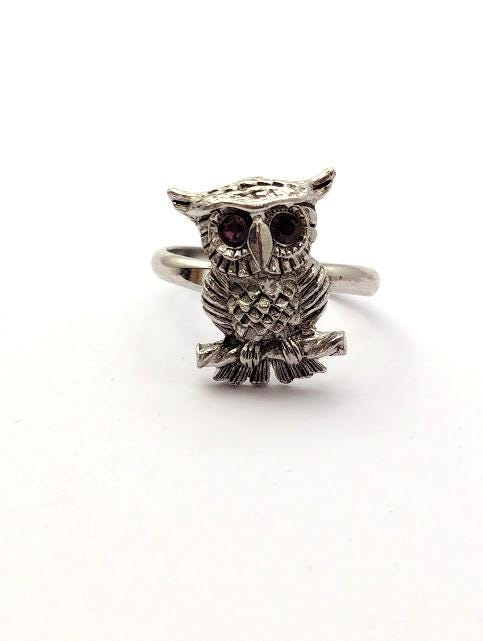 Vintage Sarah Coventry Owl Ring