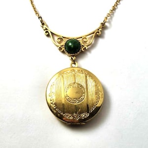Vintage Locket Necklace, Vintage Jewelry