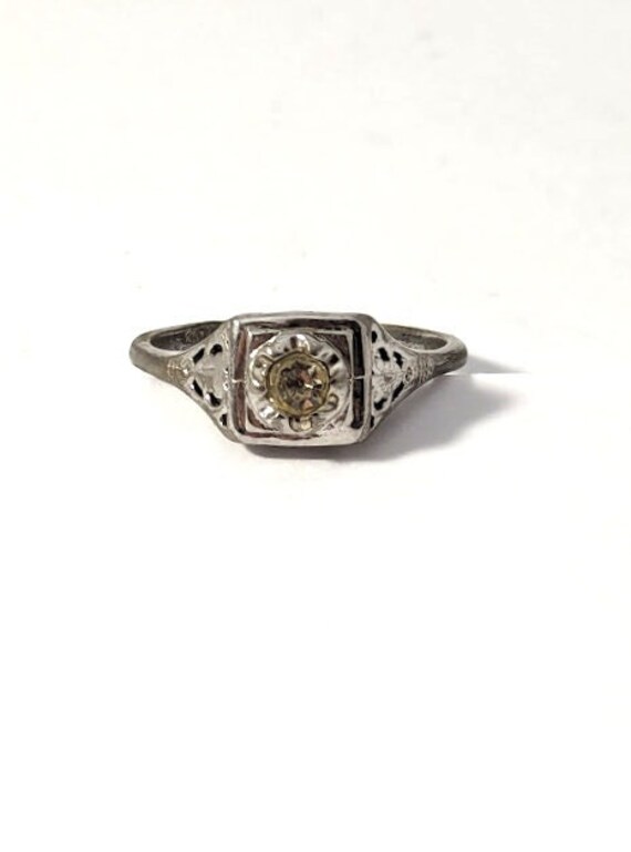 Art Deco Style Engagement Ring