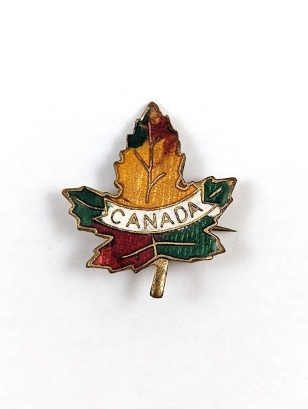 Women'sVintage Maple Leaf Brooch Gold Silver Plated Brooches Pins Dance _ro