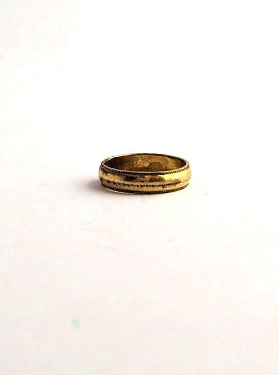 Vintage Gold Filled Wedding Band, Vintage Ring - image 2