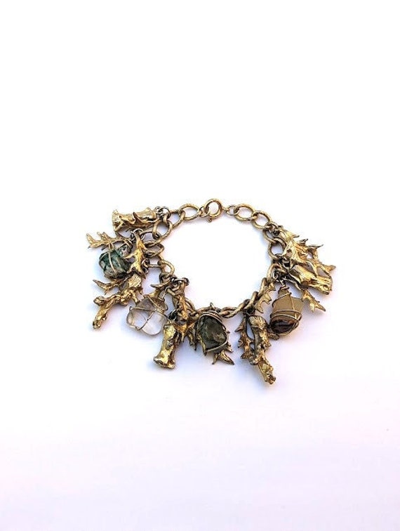 Vintage Ocean-Themed Charm Bracelet - image 1