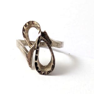 Vintage Modernist Sterling Silver Ring, Vintage Jewelry