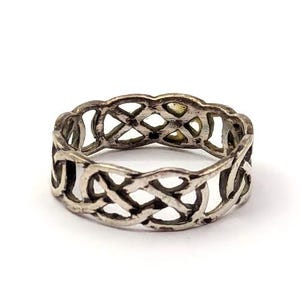 Vintage Celtic Sterling Silver Ring