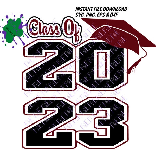 Class Of 2023 (SVG, PNG, EPS, dxf)
