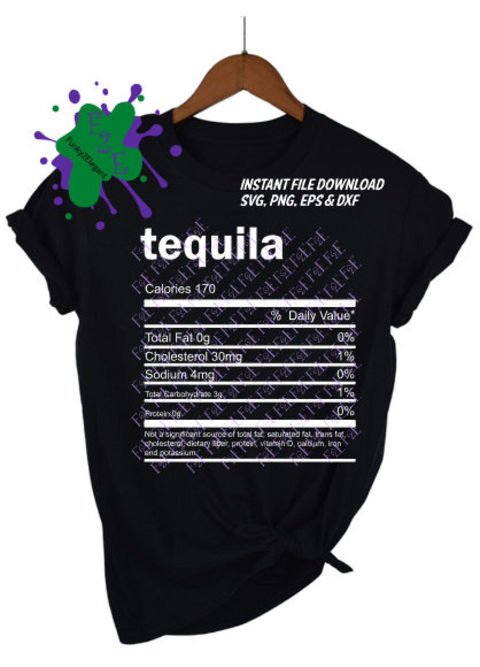 Tequila Nutrition Facts SVG, PNG, EPS, dxf - Etsy.de