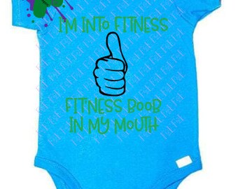 I’m Into Fitness Fitness' Boob In My Mouth (SVG, PNG, EPS, dxf)