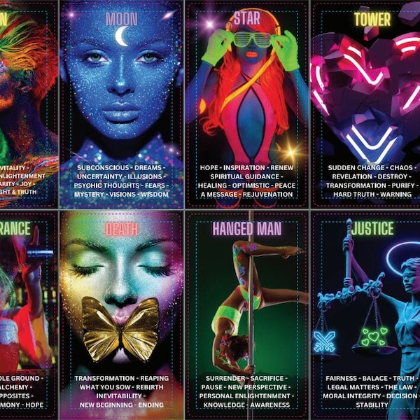 Neon Awakening Volume II (101 cards) Tarot/Oracle Deck